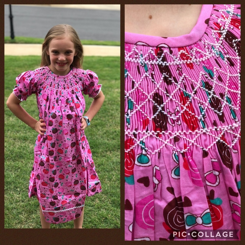 Smocked Lollipop Bishop Dress